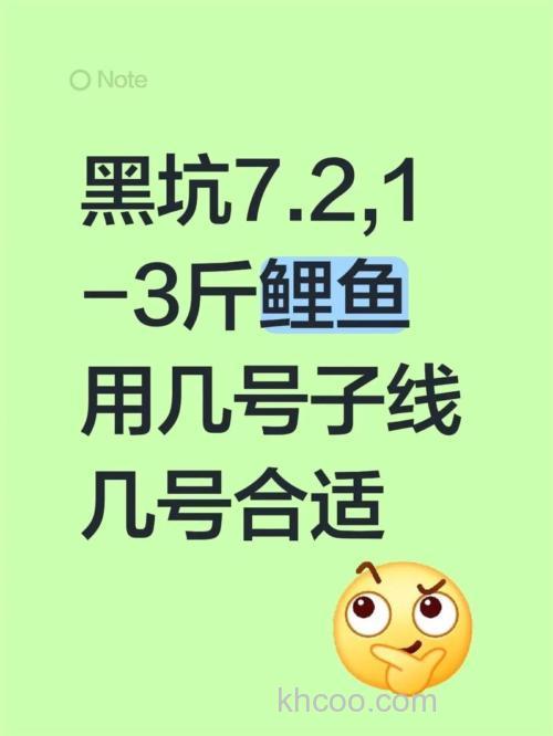 3斤鲤鱼用几号子线?