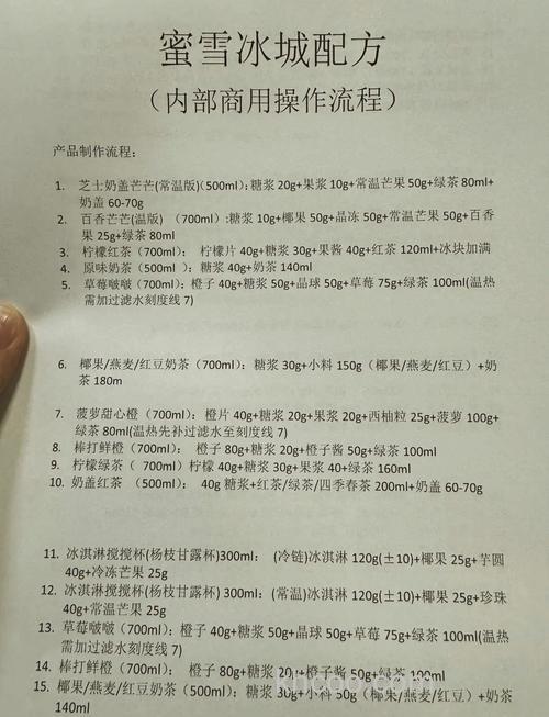 果酸甜小药的正确配方？