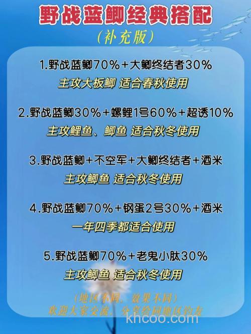 钓鲤鱼饵料配方野战蓝鲫能钓鲤鱼吗？