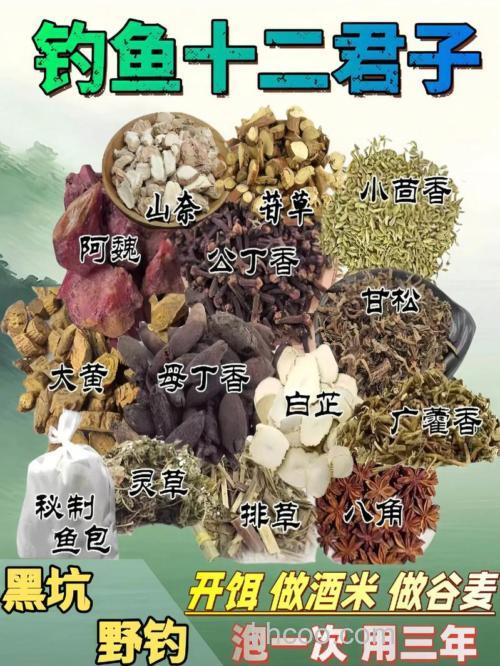 中药诱鱼配方？