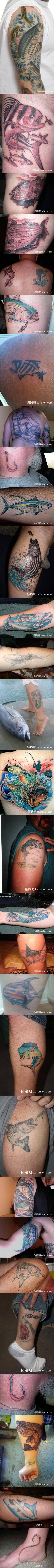 路亚钓 个性纹身刺青_0