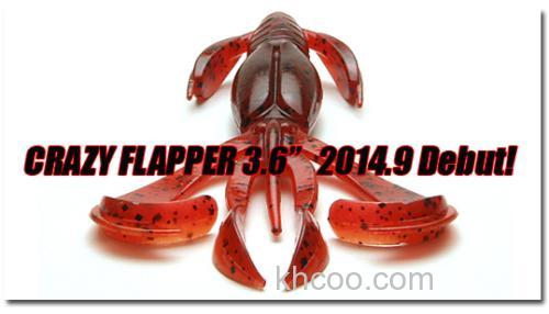 逼真动作 Keitech CRAZY FLAPPER 3.6 软虾_0