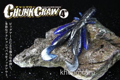虾诱摆动 Jackall CHUNKCRAW 4寸 软虾_0