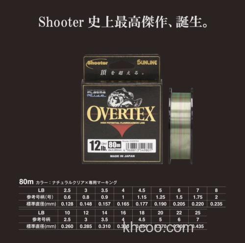 操作感度UP！SUNLINE 2025 OVERTEX 氟碳线_4
