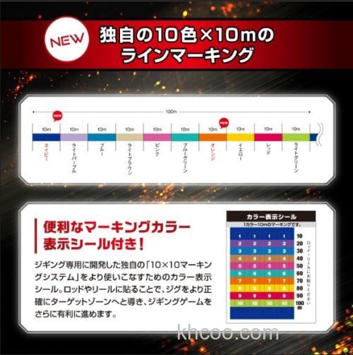 高性能铁板用线 VARIVAS Avani Jigging 10×10 MAX POWER PE X9 PE线_4