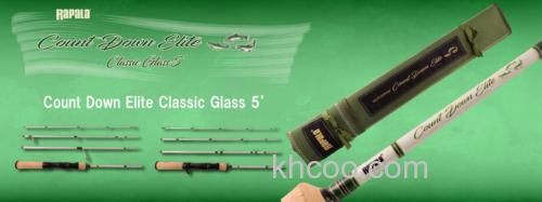 复古气质 Rapala 24 Count Down Elite Classic Glass 5′ 便携鳟鱼竿_0