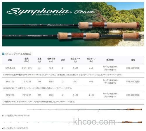 性能实用注重 Golden Mean 2023 Symphonia Trout 鳟鱼竿_3