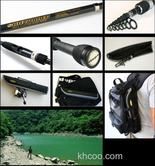 DEPS SIDEWINDER 振出式超短便携旅行路亚竿_1