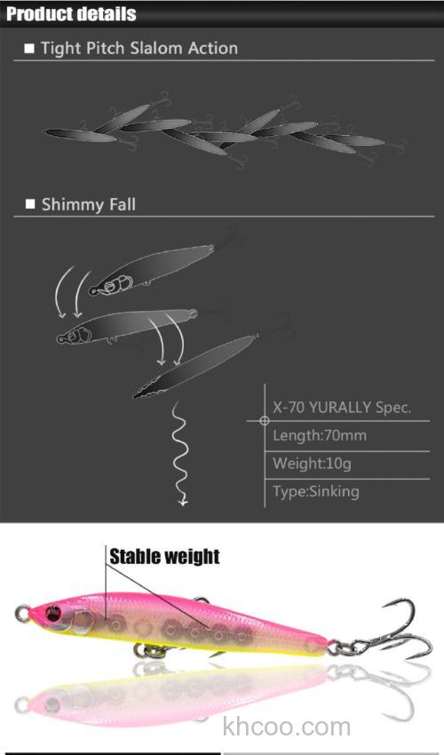针对本土鱼种？Megabass Yurally 翘嘴用沉水铅笔_1