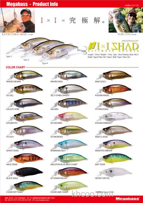 今江克隆OR伊東由樹合作款式 Megabass IXI SHAD_2