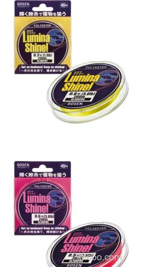 集光功能搭载 GOSEN luminashine 特殊聚酯线_2