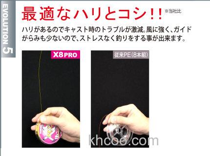 操作性耐磨性UP！DUEL HARDCORE X4 PRO/HARDCORE X8 PRO PE线_6