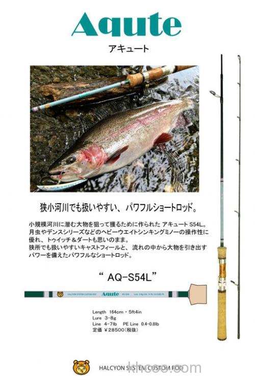 小场大物主攻 Halcyon System Acute AQ-S54L 鳟鱼竿_4
