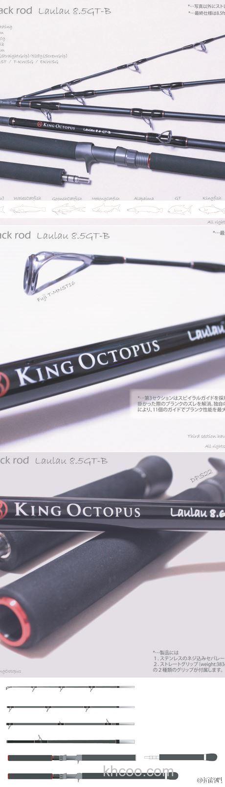 大鱼远征King-Octopus LauLau 8.5GT-B 强力远征竿_1