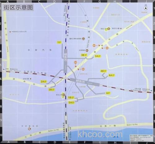 10号线鲤鱼池地铁站出站后可以步行到嘉陵江边去吗？怎样走？